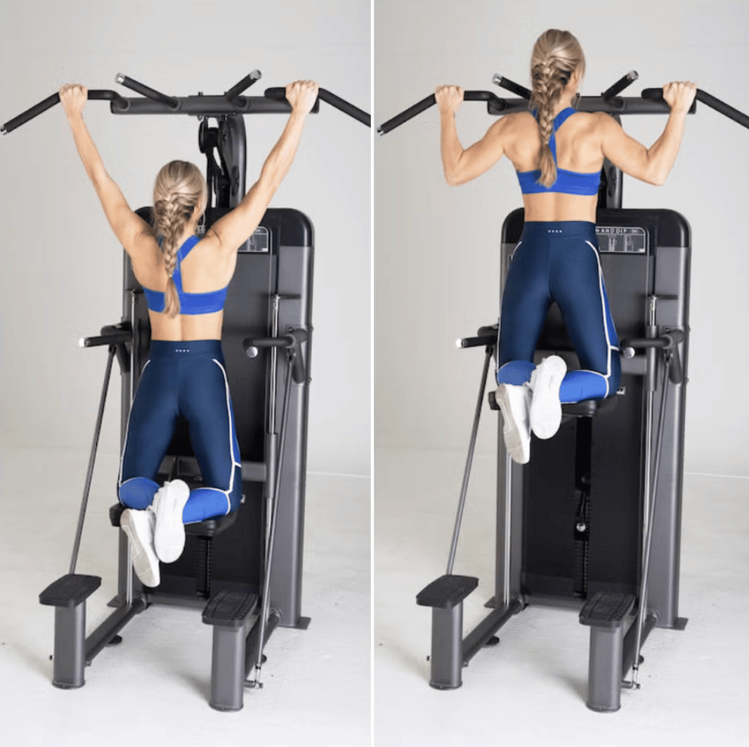 Assisted Chin Dip