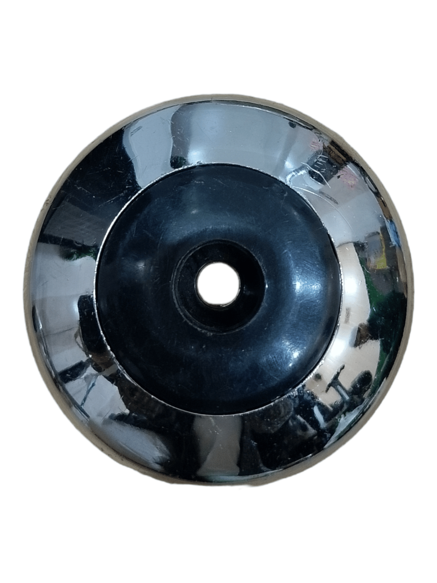 Foam Roller Caps Black & Silver Abs
