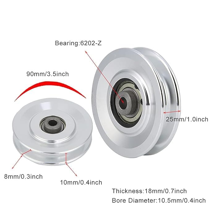 Aluminimum Pulley 90 Mm - Image 5
