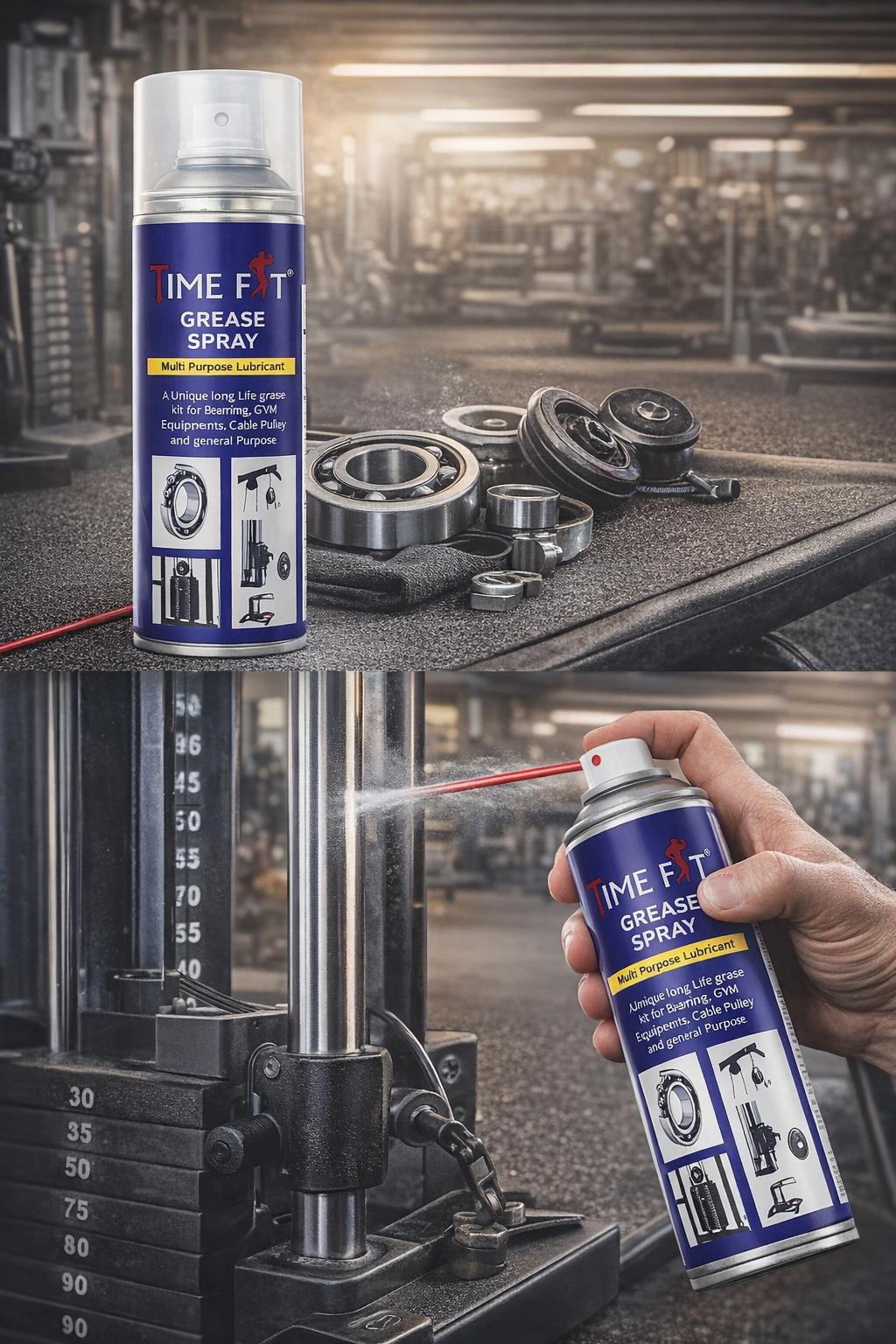 Grease Spray Multipurpose Lubricant For Bearings Gym Equipment | Cable Pulley Moving Parts | Rust Protection & Smooth Operation | Long Lasting Lubrication | Easy Spray Application-500 Ml Pack - Image 6