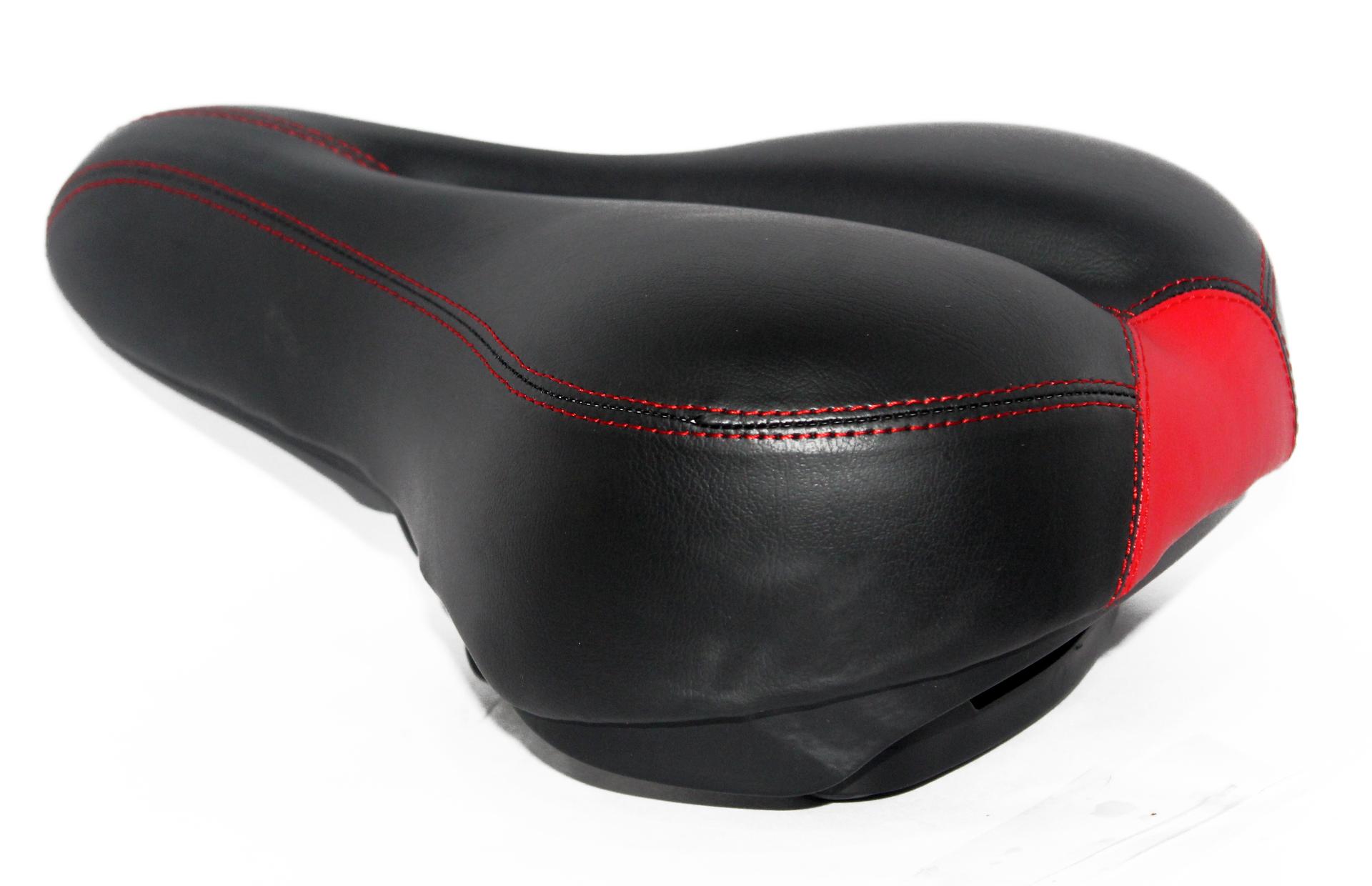 Spin Bike Seat Red Black - Image 2