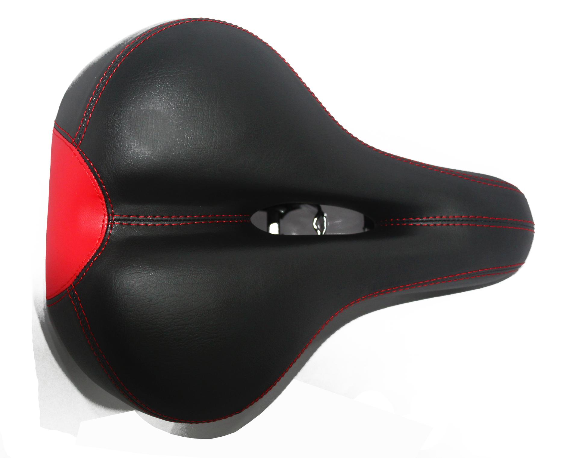 Spin Bike Seat Red Black - Image 4