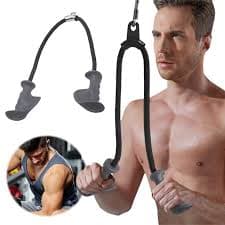 Lat Pulldown Tricep Rope Handle | Heavy Duty Nylon Cable Attachment With Ergonomic Rubber Grip For Back Biceps Triceps Strength Muscle Training Gym Equipment | Smooth Performance Secure Grip - Image 12